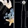 100 Pieces Pearl Hair Pins Wedding Bridal Flower Pins for Brides and Bridesmaids Hair Style Prom Party (0.3 Inch)