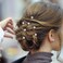100 Pieces Pearl Hair Pins Wedding Bridal Flower Pins for Brides and Bridesmaids Hair Style Prom Party (0.3 Inch)