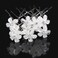 AKOAK 20 Pcs Rhinestone Bridal Hairpins, U-shaped Flower Crystal Hair Jewelry Accessories for Weddings, Bridesmaids, Women and Parties