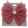 Lace Bow Hair Clip Lace Bowknot Hairpin Kids Girls Big Lace Bow Hair Clips BW51 (A3-Wine Red)