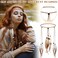 XunYee 3 Pack Feather Hair Clips and 1 Boho Feather Headband Hippie Hair Extensions with Clip Comb Set for Women Mardi Gras Cosplay Costume Carnival Party Headdress Accessory Gifts(Retro Style)