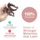 Hair Claw Clips for Women, Girls &amp; Kids - Thin to Thick Hair, 2.6 Inch Strong Matte Flower Jaw Clips, Non-Slip Clamps with Gift Box (6 Packs)