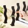PH PandaHall 6pcs L shape Hair Clip Display Waved Acrylic Hairpin Barrette Stand Holders Black Jewelry Storage Rack T-Bar Display Organizer for Hair Bow Band Jewelry Bracelet, 1.7x2.4x9 Inch