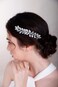 Rose red Color Crystal Hair Clip for Women and Girls Crystals Hair Clip Prom Party Hair Pieces Bridal Bridesmaid Hair Accessories
