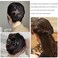 4Pcs French Concord Curved Hair Clips, Plastic, Light weight, Wide Use, Hair Accessories for Women and Girls