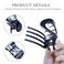 4Pcs French Concord Curved Hair Clips, Plastic, Light weight, Wide Use, Hair Accessories for Women and Girls