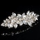 Rhinestones Bridal Hair Clips Crystal Glass Barrette French Wedding Hairpins Hair Accessories for Bride Bridesmaids Flower Girls - Gold