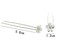 Womens Flower Hair Pins Bridal Wedding Hair Pin with Crystal (small flower)