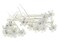 Womens Flower Hair Pins Bridal Wedding Hair Pin with Crystal (small flower)