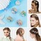 YARIEW Seashell Hair Claw Clips - Mini Shell Clips for Beach, Mermaid Hair Accessories, Mini Claw Clips, Birthday Decorations Gift