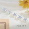 Yean Star Hair Clips Gold Hair Pins 5 Packs Make Up Headpieces for Women and Girls (Silver)