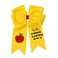 5.5" Hair Clips School Bow Cheer Bow Clip, Yellow, Back to School Hair Bow Ponytail Holder