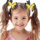 Bee Clip Cute Polka Dot Grosgrain Honey Bee Hair Clips and Barrettes - Alligator Clips for Girls, Party Decor, 2PCS
