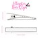 YGDZ Alligator Hair Clips, 120pcs 2.17 Inch Silver Hair Clips Single Prong Flat Metal Hair Bow Alligator Clips for Bows Making Crafts(5.5cm)