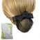 Hair Accessories Bun Cover For Hair Clip With Net Hair Nets For Buns,Ribbon Barrette With Net Chignon,hair bun covers for women, Black Bun Cover Hair Tie, Bow-knot Decor Hairnet，Black