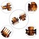 YOHAMA 12 pcs Small Hair Claw Clips Brown Durable Mini Jaw Clip Claw for Kids and Adult Multifunction Non-slip Hair Clips 1 inch Fixed Bangs Decoration Hairstyle