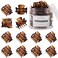 YOHAMA 12 pcs Small Hair Claw Clips Brown Durable Mini Jaw Clip Claw for Kids and Adult Multifunction Non-slip Hair Clips 1 inch Fixed Bangs Decoration Hairstyle