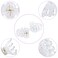 YOHAMA 10 pcs Hair Clips Medium Small 1.57 in Clear Octopus Claw Clips 4cm Medium Jaw Clips Durable Strong Grip for Women Girls Thick Hair.