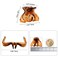 YOHAMA 10 pcs Hair Clips Medium Small 1.57 Inch Octopus Hair Clips Brown 4cm Medium Jaw Clips Durable Strong Grip for Women Girls Thick Hair.