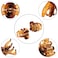 YOHAMA 10 pcs Hair Clips Medium Small 1.57 Inch Octopus Hair Clips Brown 4cm Medium Jaw Clips Durable Strong Grip for Women Girls Thick Hair.