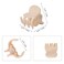 YOHAMA 36 pcs Beige Mini Hair Clips, Durable and Strong Tiny Hair Claw Claw Clips for Women and Girls, Multifunction Hair Claw Good for Decroation Buns, Pining Bangs, Design Kids Hairstyles.