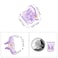 YOHAMA 36 Pcs Hair Clips Glitter Mini Claw Clamp Colorful Great for Design Children Women Girls Hairstyles Decroation Buns Pining Bangs Strong Grip Multifunction Little Clips.