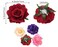 ALIMITOPIA Flower Hair Clip Fabric Artificial Rose Flower Hairpin Barrette Brooch Headdress Bobby Pins Headwear Hair Accessories for wedding Party supplies(Rose Style;4.3 inches;6pcs)