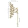 Pearl and Crystal Flower Tassel Hair Claw Clips - Large Metal Claw Clips for Thick Hair, Gold Hair Accessories with Pearls
