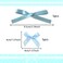 JeVenis 10 PCS Blue Ribbon Bows Hair Clip Light Blue Bow Claw Clip Hair Clip For Long Thick Hair Hair Bows Hair Barrettes Ribbon Bows Hair Accessories