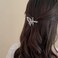 Yzurbu 6pcs 3D Metal Moving Butterfly Hair Clips, Cute Barrettes and Clamps, 90s Nostalgic Hair Accessories for Women and Girls (Silver)