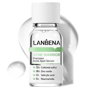 LANBENA Precision Acne Spot Serum, Acne Drying Lotion, Overnight Acne Treatment For Face, Dry Out Pimples, Blemishes, Zits And Clean Pores, 0.42 Fl Oz