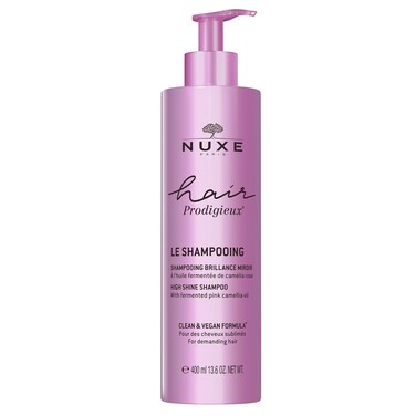 NUXE Hair Prodigieux High Shine Shampoo, Nourishing &amp; Cleansing Radiance Boost with Fermented Pink Camellia Oil