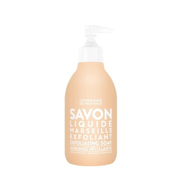 Compagnie de Provence Savon de Marseille Extra Pure Liquid Soap - Exfoliating Sparking Citrus - 10 Fl Oz Pump Bottle