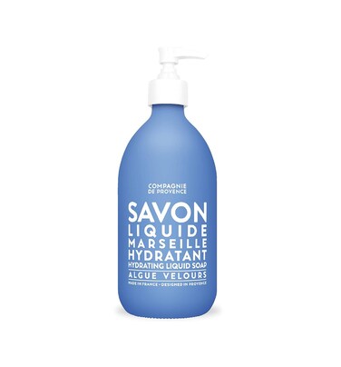 Compagnie de Provence Savon de Marseille Extra Pure Liquid Soap - Velvet Seaweed - 33.8 fl oz Plastic Bottle Refill