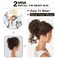 HMD 5 Pieces Messy Hair Bun Hairpiece Tousled Updo for Women Hair Extension Ponytail Scrunchies with Elastic Rubber Band Long Updo Messy Hairpiece Hair Accessories Set for Women（1B/30）
