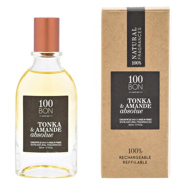 100BON Tonka &amp; Amande Absolue &ndash; Oriental Organic Fragrance for Women &amp; Men &ndash; Spicy &amp; Sweet Fragrance with Vanilla, Mandarin &amp; Licorice - 100% Natural Concentrate Fragrance Spray, 1.7 Fl Oz