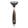 M&Uuml;HLE Vivo Shaving Razor (Compatible with Gillette Mach3, Horn Brown)