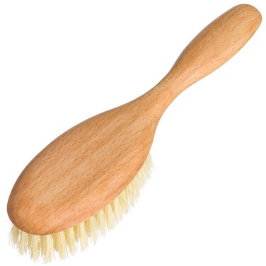 REDECKER Tampico Fiber Hairbrush with Oiled Beechwood Handle, 8 inches - Natural Bristle Hair Brush Vegan - Natural Fiber Hair Brush - Wooden Hairbrush Soft Bristles - Tampico Bristle Hair Brush