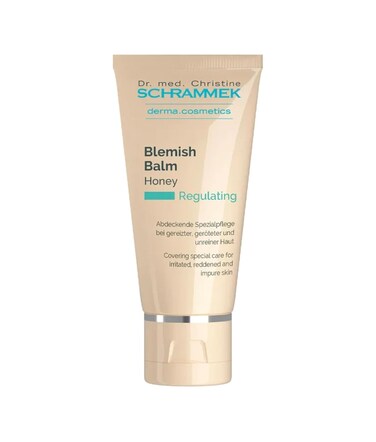 Schrammek Blemish Balm Honey (1.4 fl oz) - Covering Care for Irritated, Reddened &amp; Impure Skin - BB Cream - Tinted Face Moisturizer - Skin Care - Dr