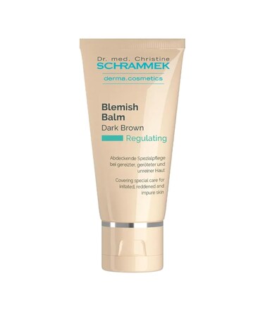Blemish Balm Dark Brown (1.4 fl oz) - Covering Special Care for Irritated, Reddened &amp; Impure Skin - The Original since 1967 - BB Cream - Tinted Face Moisturizer - Facial Skin Care - Dr. Schrammek