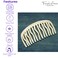 French Amie Handmade Large Ivory Cream Celluloid 15 Teeth Side Hair Comb (Ivory Cream)