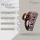 Parcelona French Elite Medium Cellulose Acetate Jaw Hair Claw Clips Durable Styling Women Hair Accessories Hair Clip for Girls (Tortoise Shell Brown)