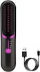 QUMOX Cordless Hair Straightener Brush, Portable Straightening Brush for Travel, Mini Hot Ionic Straightener Comb for Women, Ceramic Coating, Lightweight for Touch-ups (Charger Not Included)