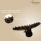 Parcelona Pinch Small Concealed Spring In Tortoise Shell and Black Hair Clips Claws with Crystal for Fine Hair