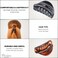 Parcelona French Crescent Cutout Shell Brown and Glossy Black Small 2 3/4" Celluloid Acetate Made in France Jaw Hair Claw Clip Clamps for Girls and Women