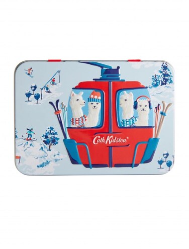Heathcote &amp; Ivory Cath Kidston Alpine Alpacas Red Berry Cedar Hand Cream Eggnog Lip Balm Tin