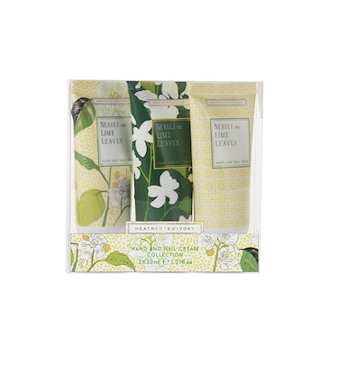 Heathcote &amp; Ivory Neroli &amp; Lime Leaves Hand &amp; Nail Cream Collection 3 x 1.01 ounces
