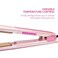 Lee Stafford Professional Hair Straightener/Flat Iron - Coco LoCo Ceramic Straightening Irons - Variable Temperature Control - Floating Plates - Pink Styler