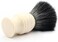 Edwin Jagger 1EJ337SYN Classic Black Synthetic Fibre Eco-Friendly Vegan Exfoliating Shaving Brush for Shaving Cream or Shaving Soap for Men and Women (Imitation Ivory), Medium