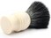 Edwin Jagger 1EJ337SYN Classic Black Synthetic Fibre Eco-Friendly Vegan Exfoliating Shaving Brush for Shaving Cream or Shaving Soap for Men and Women (Imitation Ivory), Medium
